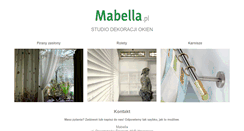 Desktop Screenshot of mabella.pl